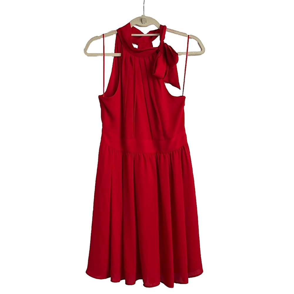 Express Halter Tie-Neck Dress